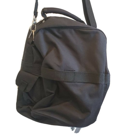 Vintage 90s Champion 16" Boarding‎ Travel Bag Black Weekender Gym Bag - Picture 3 of 12